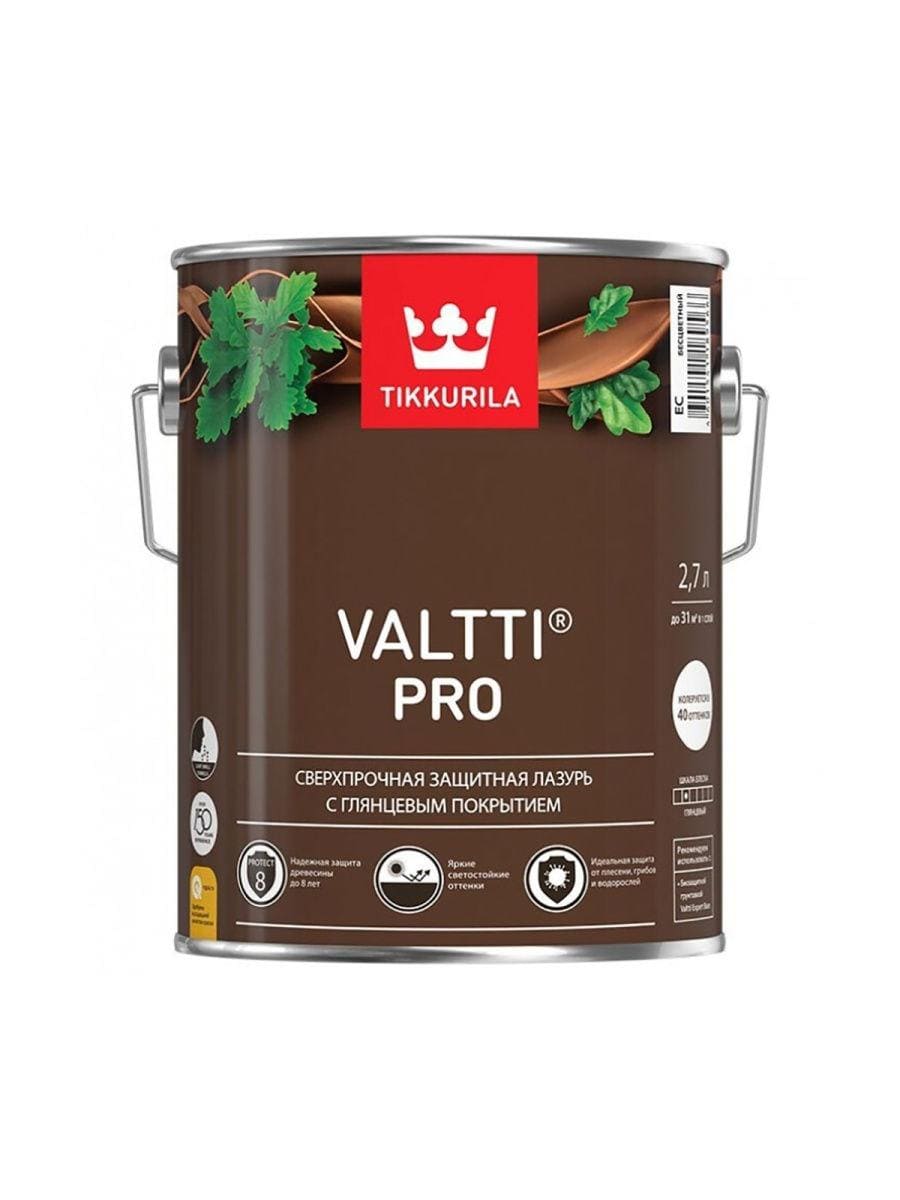 Tikkurila Valtti Pro (2,7 л.) Пленочно - лессирующая пропитка, алкидная.